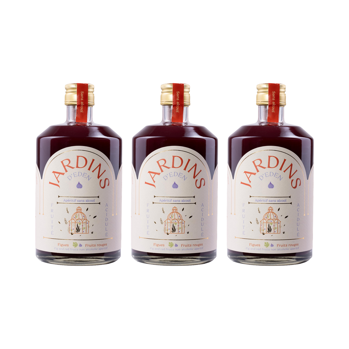 D'Eden – Feige & rote Beeren – 700ml — 3× 700 ml