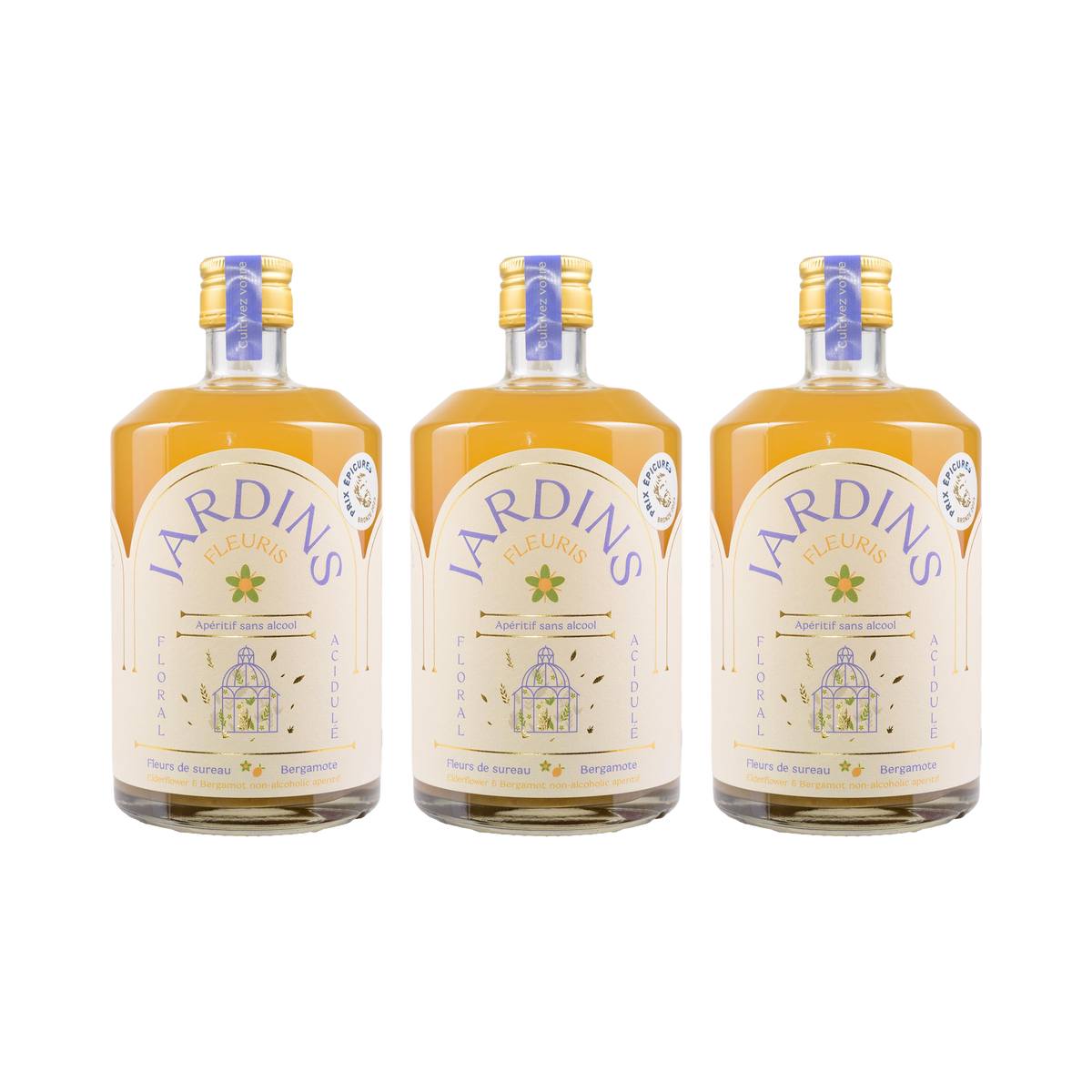 Fleuris – Holunderblüte Bergamotte – 700ml — 3× 700 ml