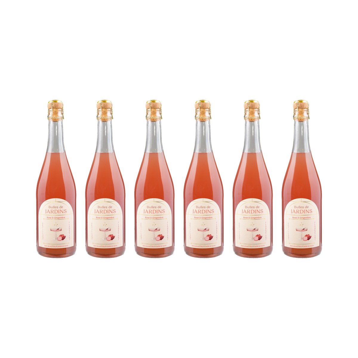 Rose Ingwer Sparkling alkoholfrei — 6× 700 ml