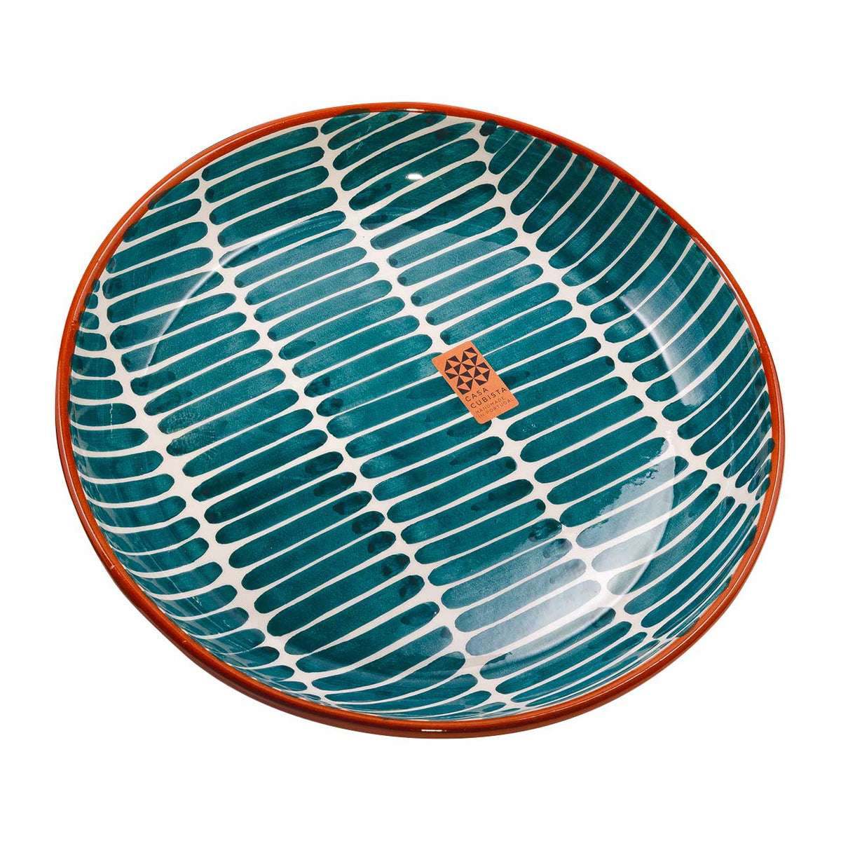 Keramikschale groß  dash teal