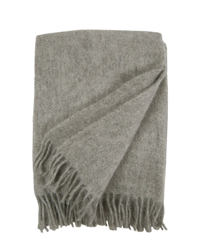 Wool blanket Gotland – natural grey