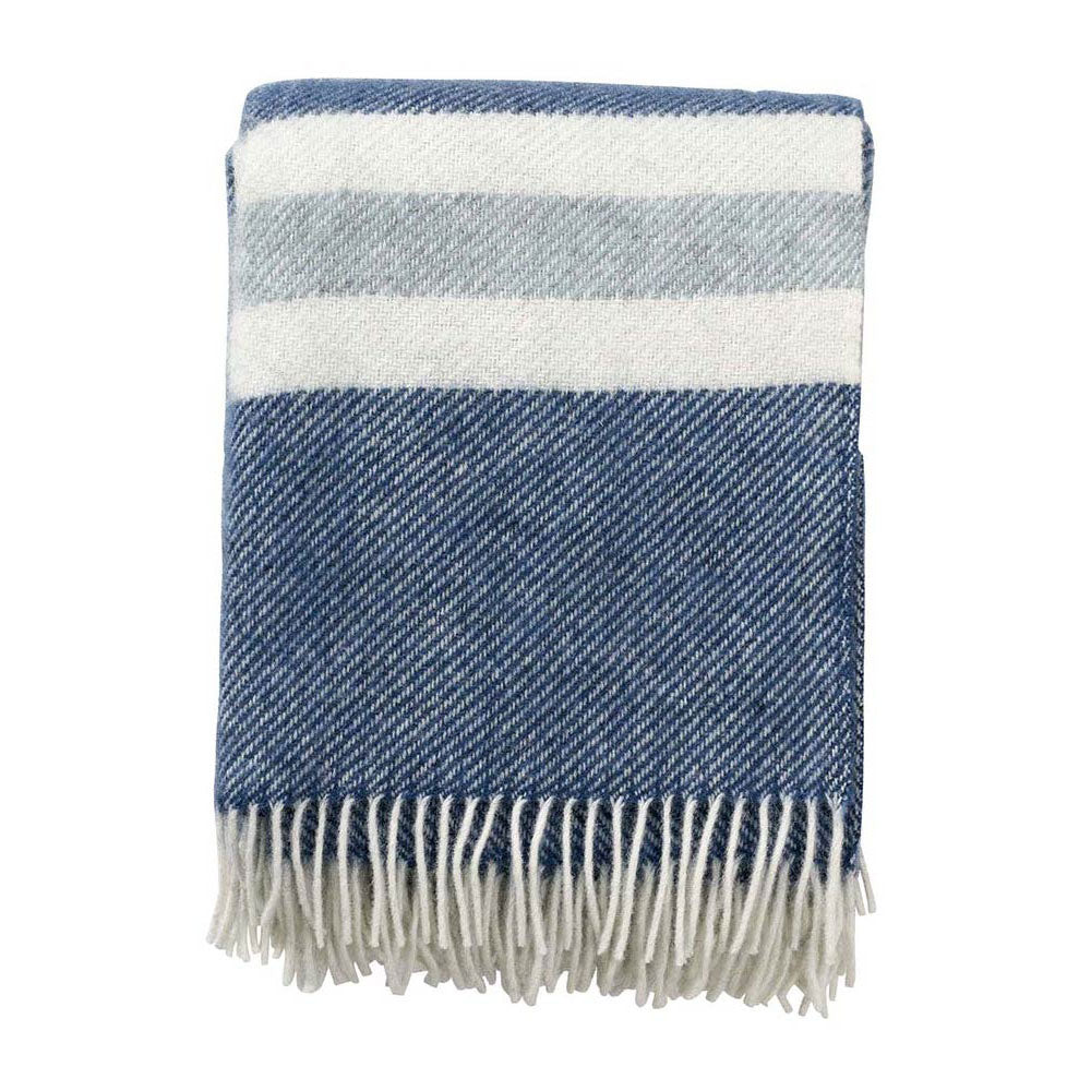 Klippan  Wolldecke Gotland Stripe  petrol