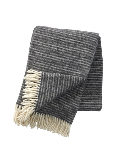 Wool blanket Ralph – dark grey