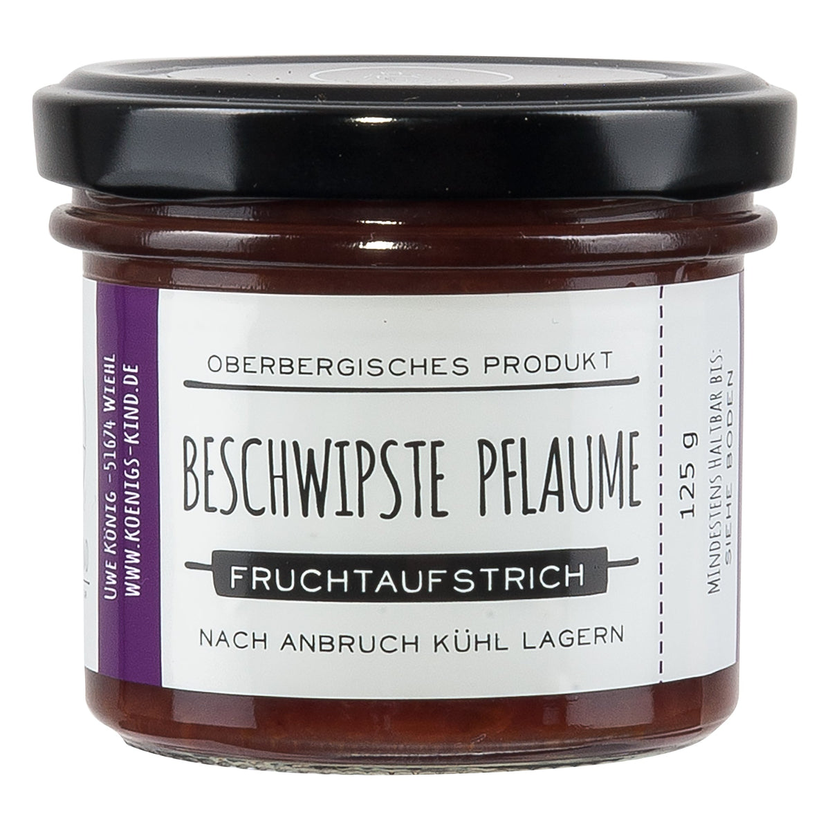 Königskind  beschwipste Pflaume Fruchtaufstrich