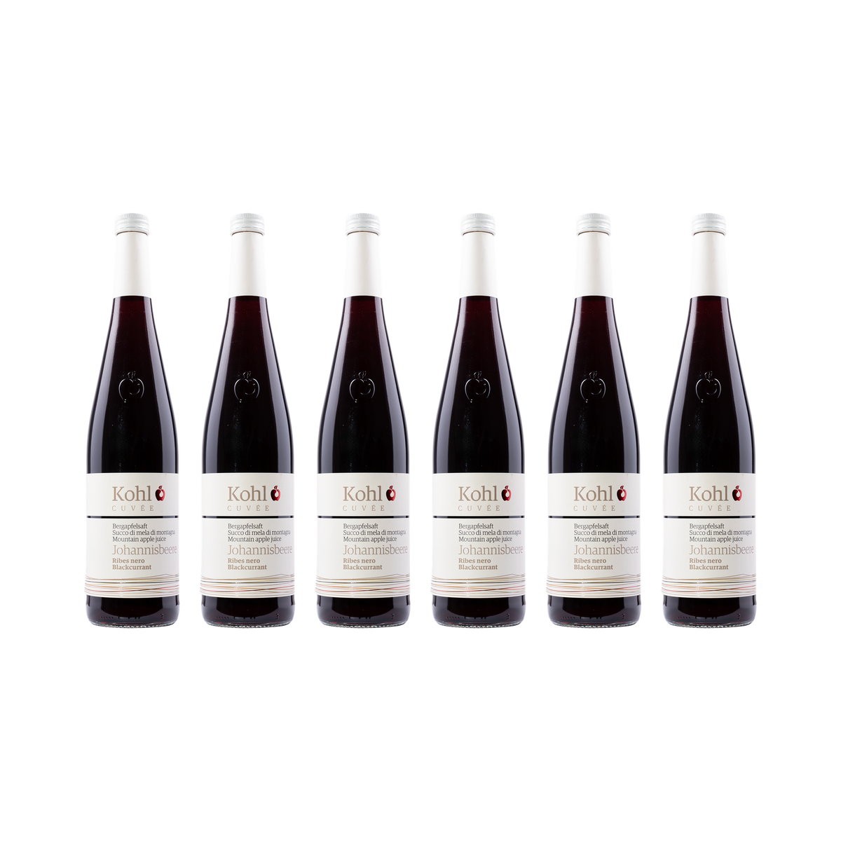 Apfelsaft mit Johannisbeere – 6× 750 ml