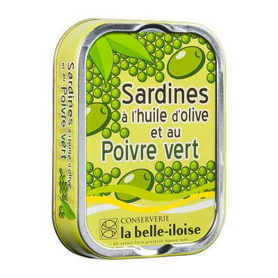 Sardines with green peppercorns