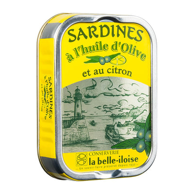 Sardines in oil with lemon