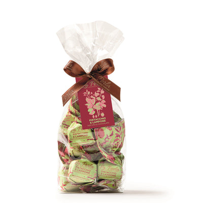 Pistachio and Raspberry Tartufo