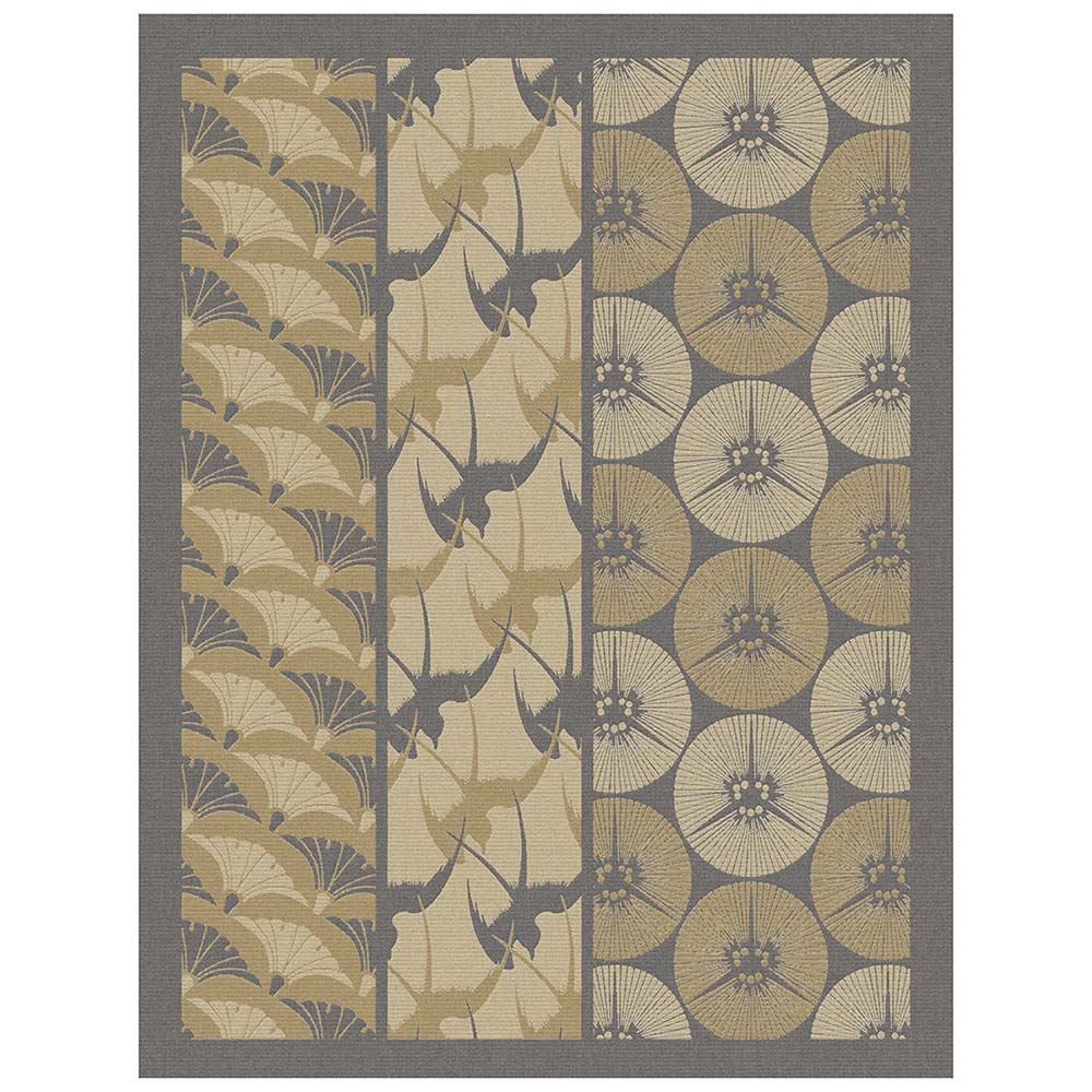 Le Jacquard francais  Geschirrtuch Yukata  grau