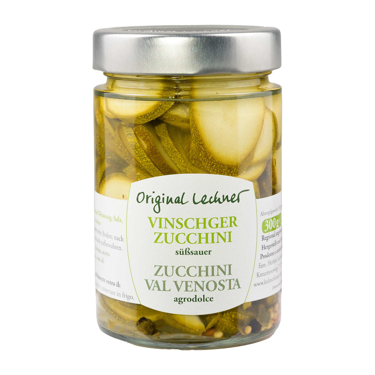 Lechner  Vinschger Zucchini süß-sauer  300g