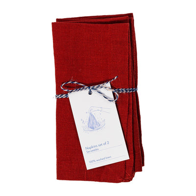 Leinen Servietten – Lava Falls – 2er Set