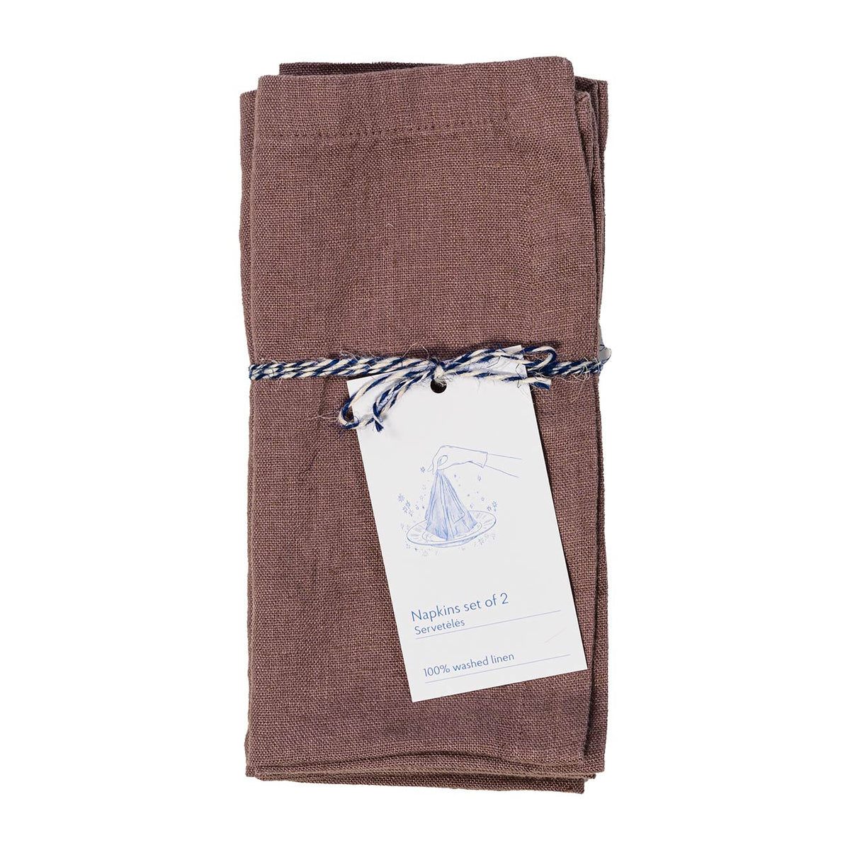 Linen Tales  Leinen Servietten  Ashes of Roses  2er Set