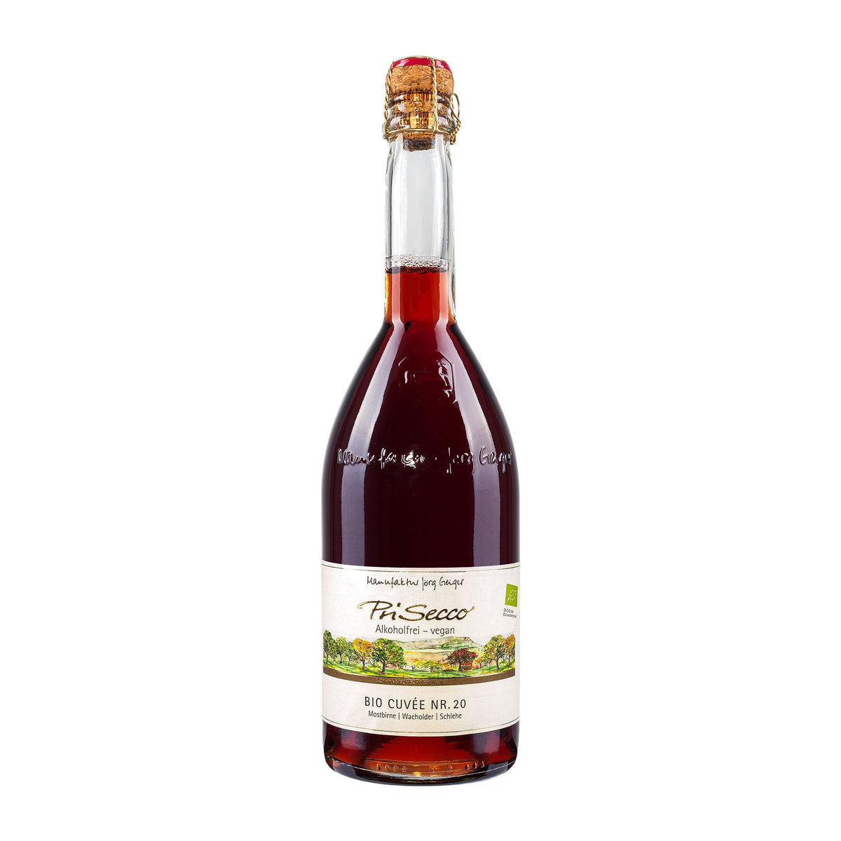 Manufaktur Jörg Geiger  Prisecco Cuvée Nr. 20  Mostbirne Wacholder Schlehe  alkoholfrei [BIO]
