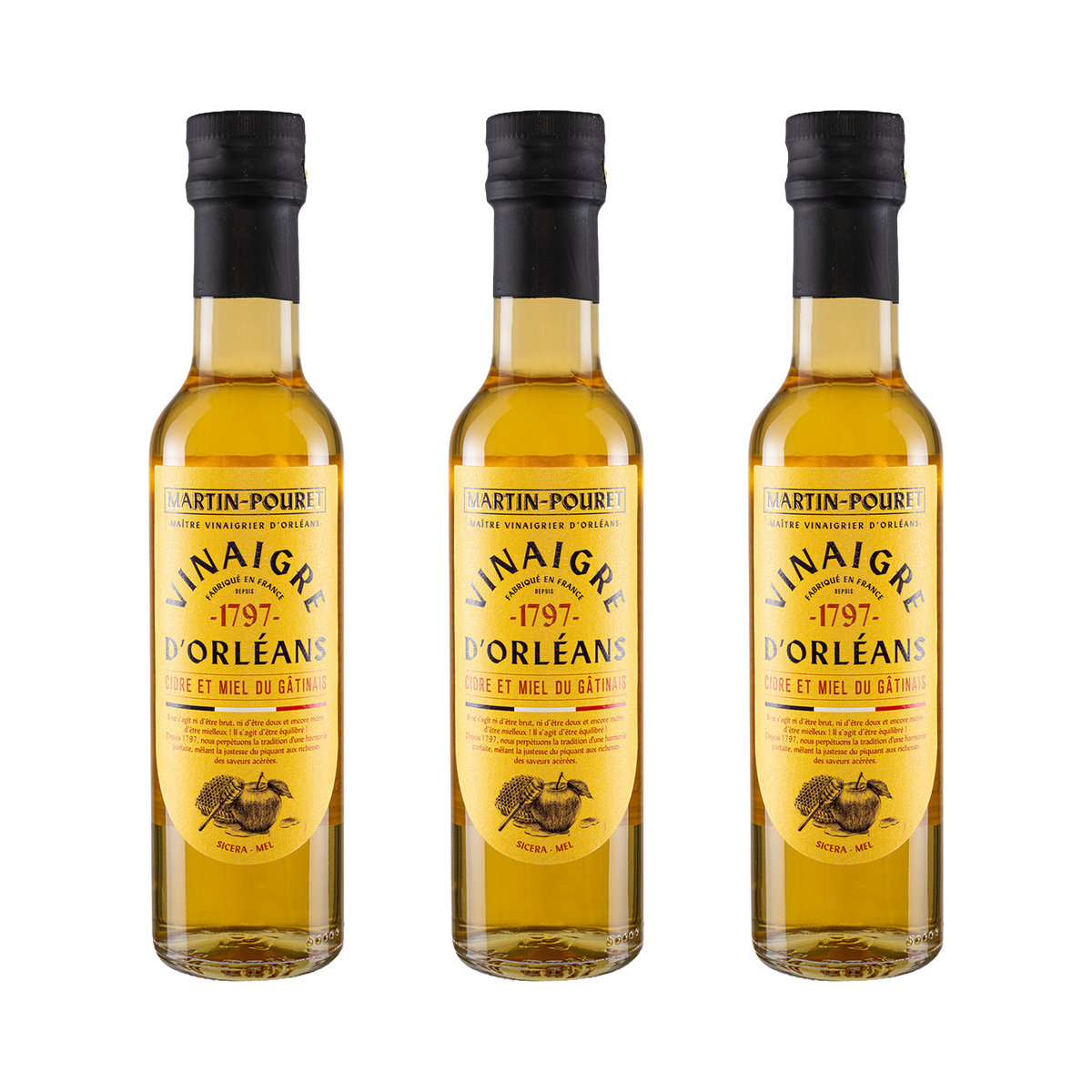 Apfelessig mit Honig — 3× 250 ml