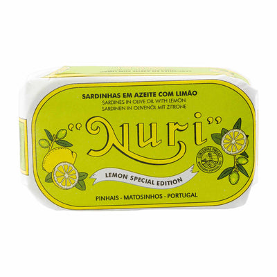 Sardines in olive oil with lemon