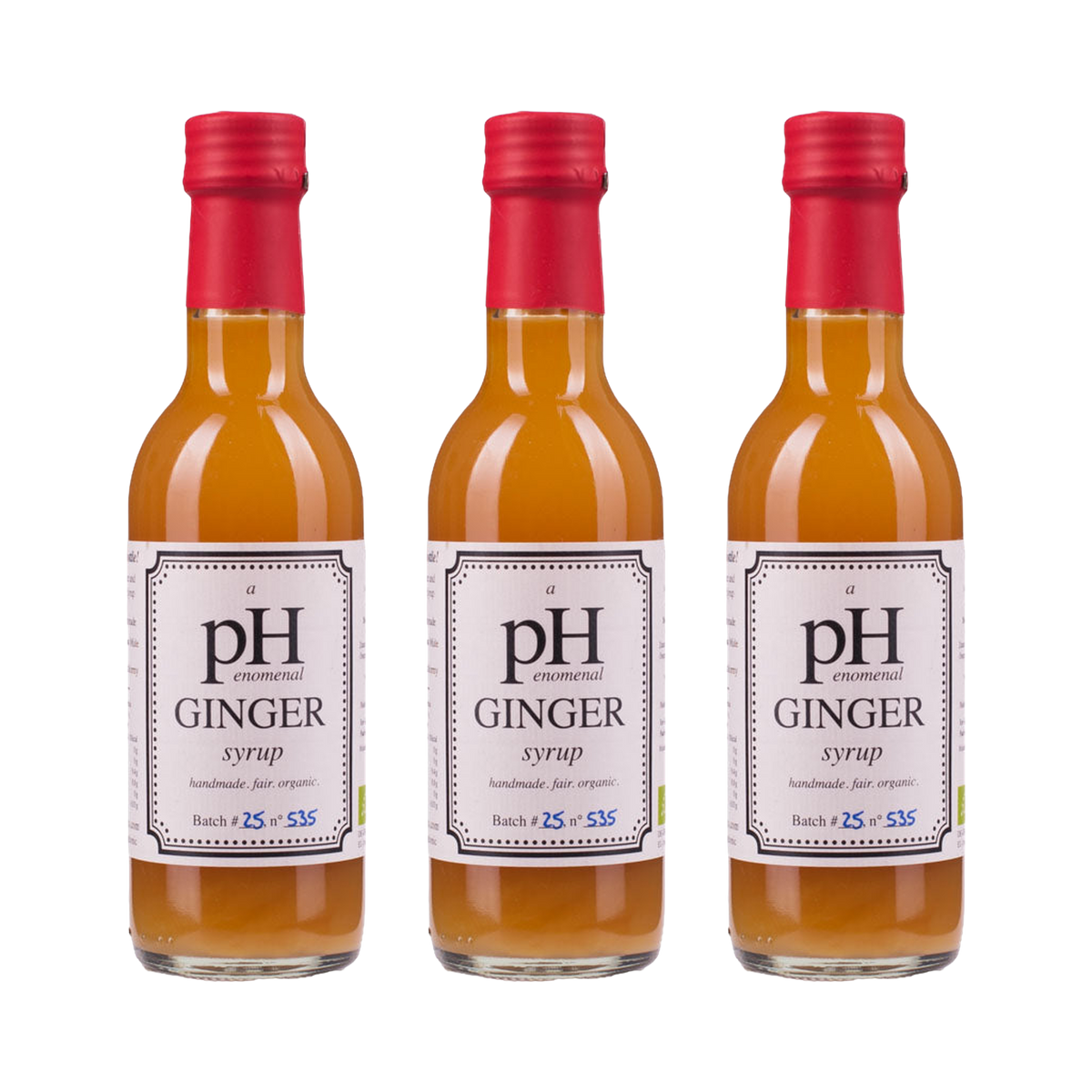 Ginger Syrup – 3× 250 ml Multiset