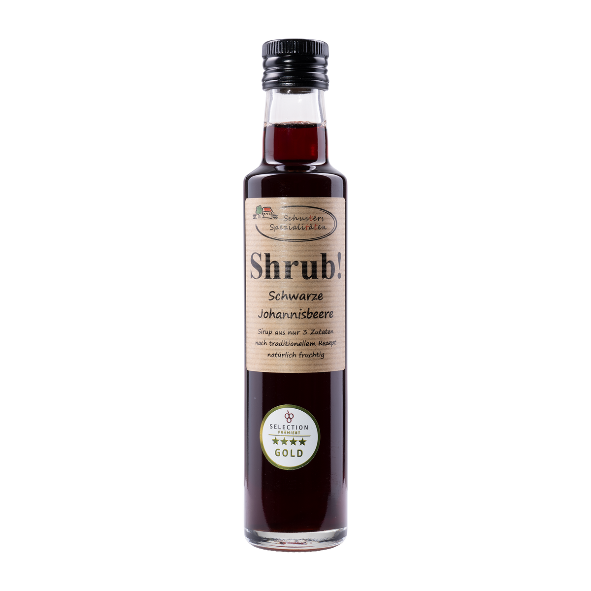 Schuster Shrub Schwarze Johannisberee Sirup