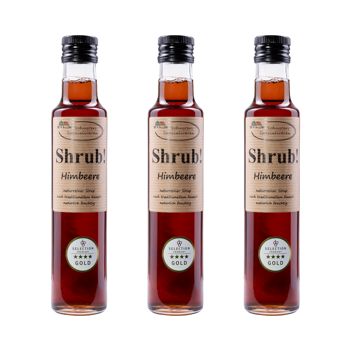 Shrub Himbeere Sirup — 3× 250 ml