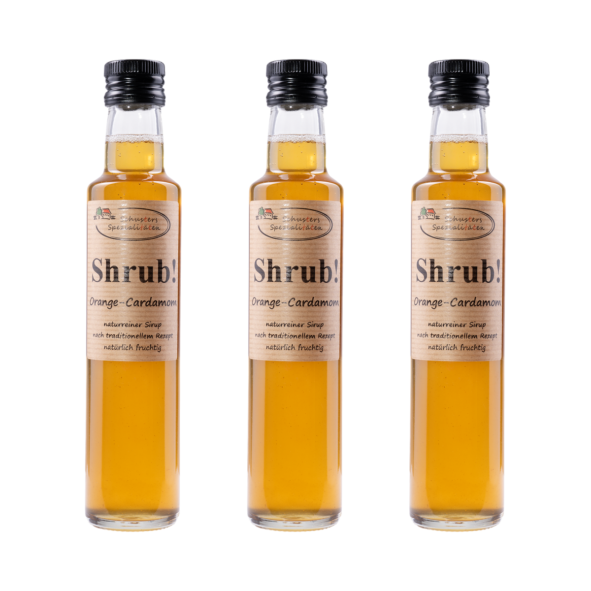 Shrub Orange-Cardamom Sirup — 3× 250 ml