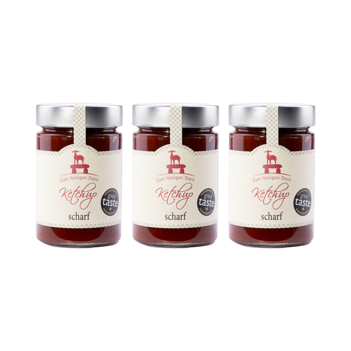 Zum heiligen Stein — Ketchup scharf — 3× 400 g